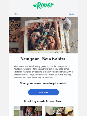 Rover.com - Don’t forget your dog’s New Year’s resolutions 