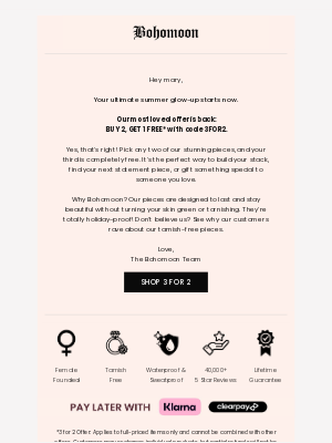 Bohomoon - Buy 2, Get 1 FREE 💫