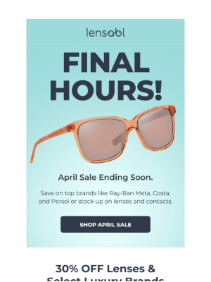Lensabl - April Sale Ends Soon! ⏰