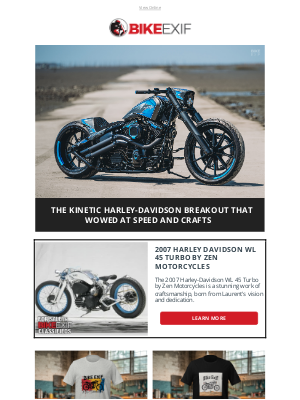 Bike EXIF - The Kinetic Harley-Davidson Breakout that Wowed at Speed and Crafts