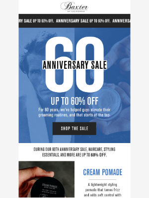 Baxter Of California - Legacy haircare for up to 60% off 💪
