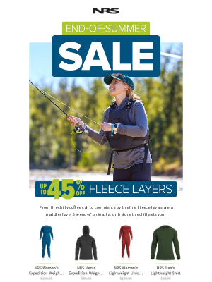 NRS - SALE: Fleece Layers Up To 45% Off