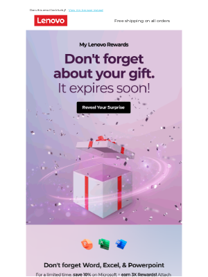 Lenovo - Psst... your gift’s about to disappear 🎁