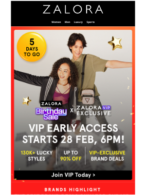 Zalora - Brunei - ZALORA’s Birthday Sale is Coming! 🎉