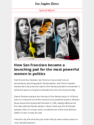 Los Angeles Times - How San Francisco became a launching pad for the most powerful women in politics