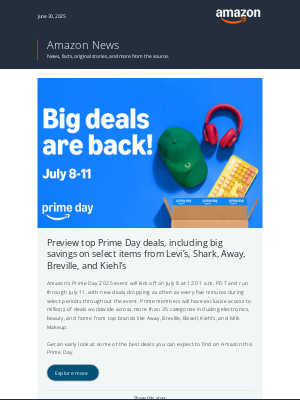 Amazon - Your sneak peek at some of the best Prime Day 2025 deals