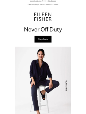 EILEEN FISHER - The 696 Pant. On or Off the Clock.