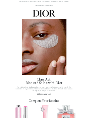 Dior - Go Back to School in Dior
