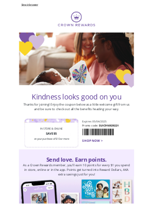 Hallmark - Your coupon is waiting 💜