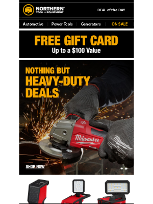 Northern Tool + Equipment - Milwaukee Tool Sale Ends Today | SHOP NOW