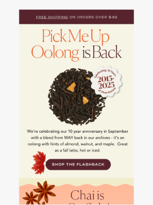 Plum Deluxe - ♥️ Pick Me Up Oolong is Back