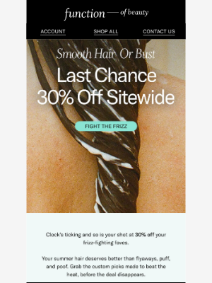 Function of Beauty - ONE FINAL DAY 🚨 30% Off Custom Care
