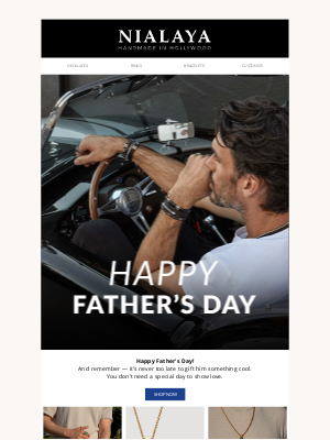 Nialaya Jewelry - Happy Father’s Day from Nialaya