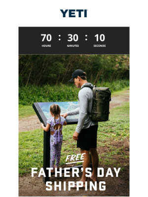 YETI - Free Father’s Day Shipping