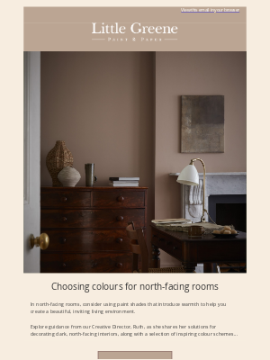 Little Greene - Colours for north-facing rooms...