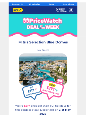 On the Beach (United Kingdom) - TUI will be sweating with the price of this holiday 👀