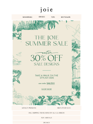 Joie - Extra 30% Off Sale | New Joie Promo