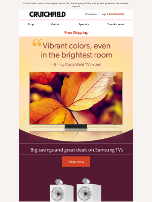 Crutchfield - Big savings and great deals on Samsung TVs