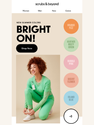 Scrubs & Beyond - New Summer Shades Rollout