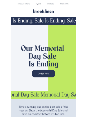Brooklinen - Memorial Day Sale Ends TODAY