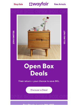 Wayfair - Open Box steals