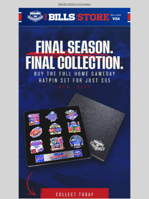 Pegula Sports and Entertainment - The Farewell Season Home Gameday Hatpin Collection is available NOW!