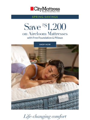 City Mattress - Up to $1,200 off life-changing sleep