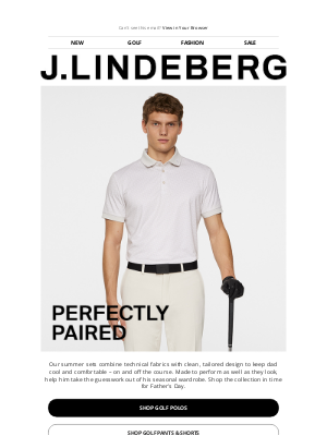 J.Lindeberg - For the Best Dressed Dad