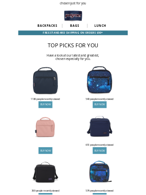 JanSport - Never hurts to look...