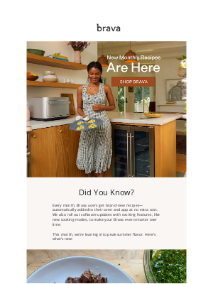 Brava - New Month, New Brava Recipes