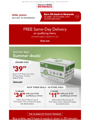Office Depot & Office Max - Stock up now—$39.99 Boise® X-9® paper is available online only!