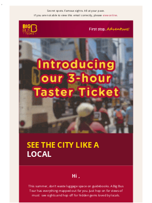 Big Bus Tours (United Kingdom) - Explore like a local this summer