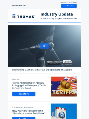 Thomas - Engineering Giant SKF Sets Tidal Energy Record in Scotland