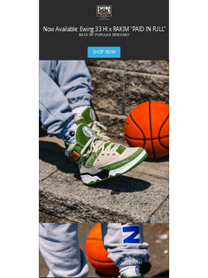 Ewing Athletics - RESTOCK! 33 HI x RAKIM PAID IN FULL Now Available!