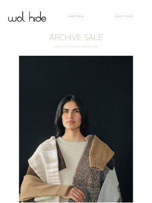 Wol Hide - Archive Sale Early Access