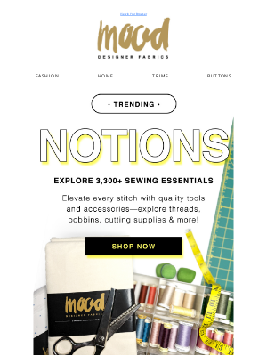 Mood Fabrics - The Notions You Need to Make Magic ✨
