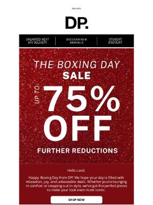 Dorothy Perkins (United Kingdom) - Boxing Day Bliss – Relax in Style with DP's Latest Deals!