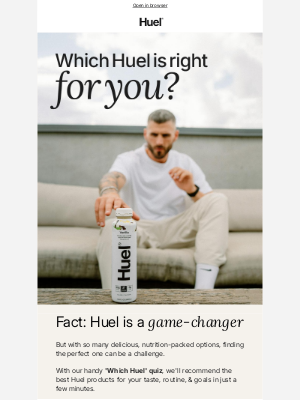 Huel - Your perfect Huel is waiting... 👉