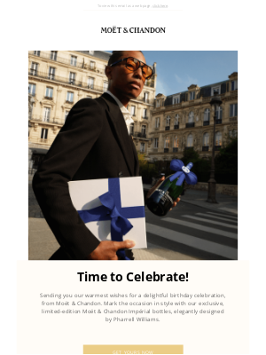 Moët & Chandon - Donovan, Happy Birthday from Moët & Chandon!