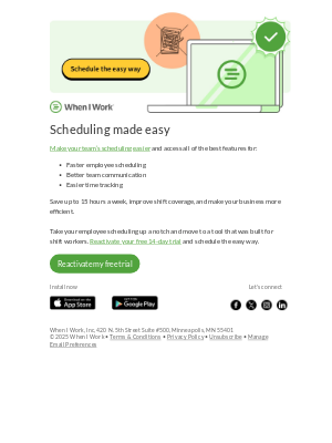 When I Work - Get features made for easier scheduling
