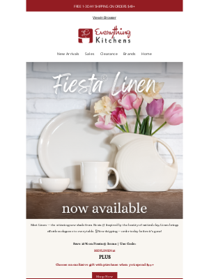 Everything Kitchens - Fiesta® Linen Is Finally Here!😍