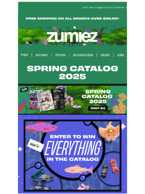 Zumiez - Win Everything in the Spring Catalog + $2,500!
