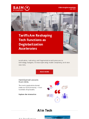 Bain & Company - July 2025 Bain Insights