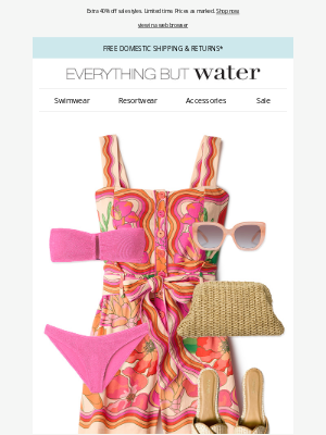Everything But Water - The pink romper everyone wants, styled to perfection | Sale's on