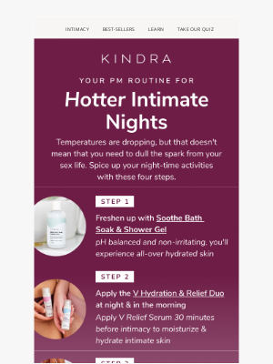 Kindra - Your perfect routine for better intimacy 💕