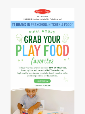 Melissa & Doug LLC - Final Hours! Save Big on Play Food