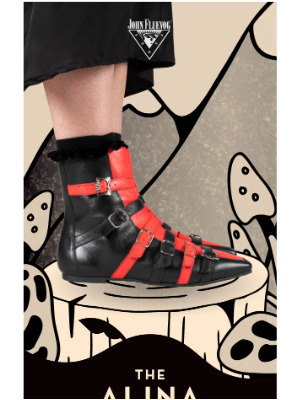 John Fluevog Shoes - Reign in red and own the streets 💥