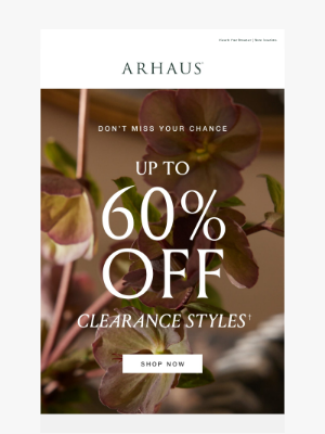 Arhaus - Up to 60% off Clearance Styles