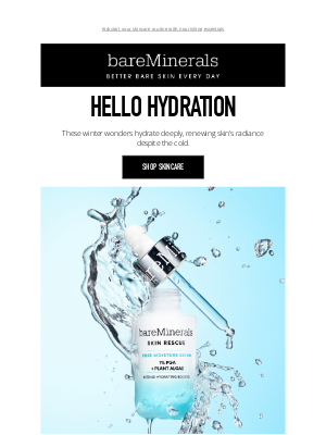 Bare Minerals (United Kingdom) - Winter hydration starts now