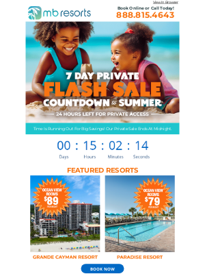 Brittain Resorts & Hotels - ⌛️Amazing Savings End At Midnight! 🌴 Rooms from $89 Per Night With Our Private Flash Sale!
